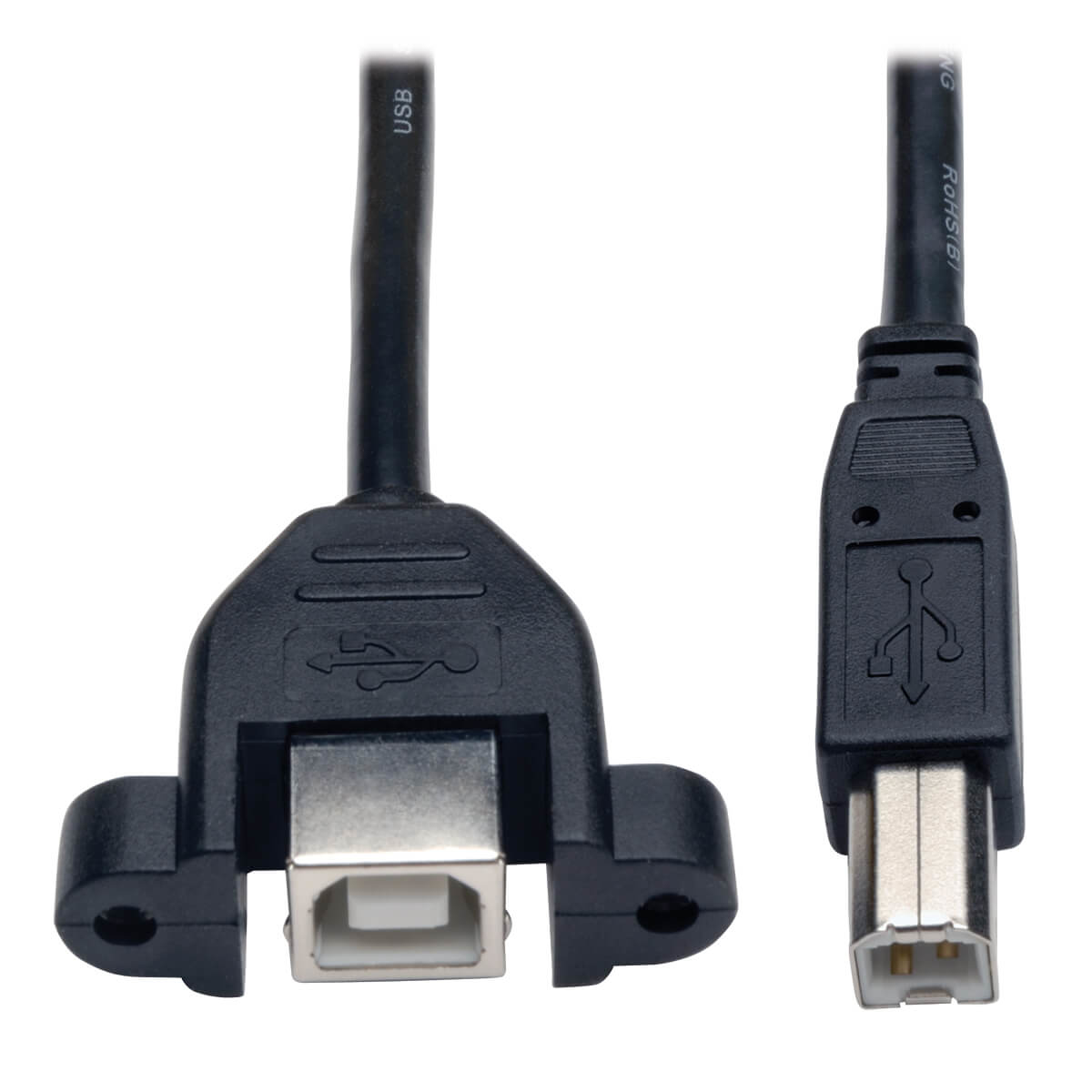 Tripp Lite U025-001-PM câble USB 0,3 m USB 2.0 USB B Noir Tripp Lite U025-001-PM câble USB 0,3 m USB 2.0 USB B Noir