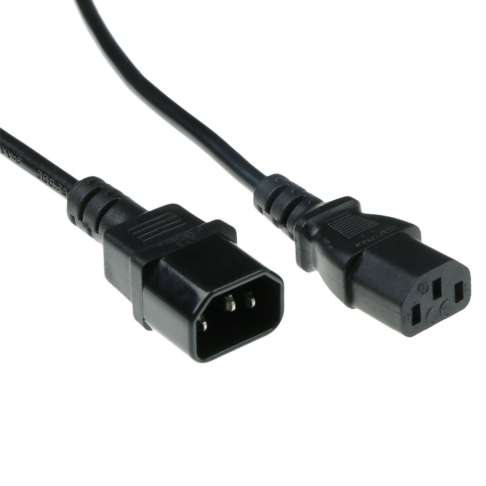 ACT C13 naar C14 zwart 1.20 m ACT C13 naar C14 zwart 1.20 m