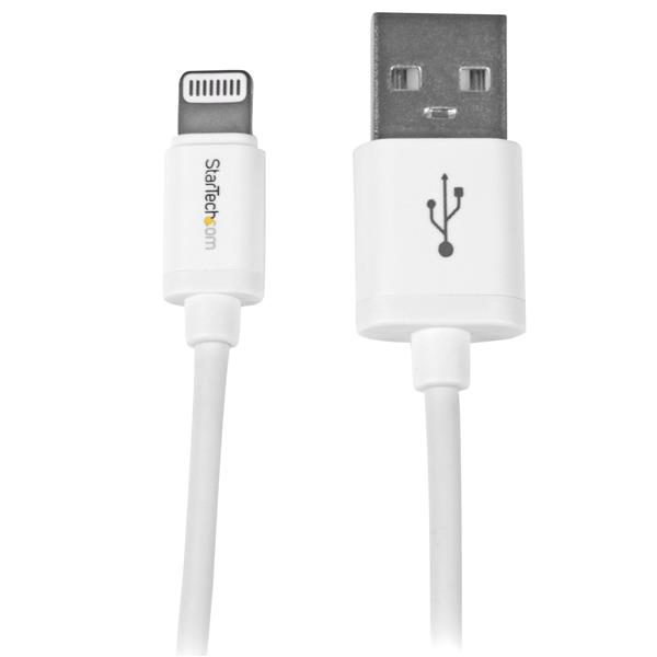 StarTech.com Câble Apple Lightning vers USB pour iPhone, iPod, iPad - 1 m Blanc StarTech.com Câble Apple Lightning vers USB pour iPhone, iPod, iPad - 1 m Blanc