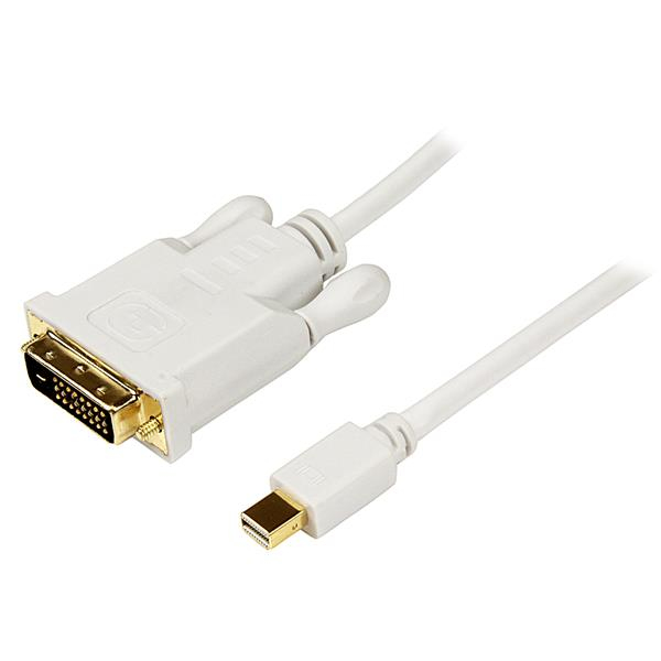 StarTech.com Adaptateur Mini DisplayPort vers DVI - Câble Mini DP / DVI-D 1080p / 1920x1200 - Blanc 91 cm StarTech.com Adaptateur Mini DisplayPort vers DVI - Câble Mini DP / DVI-D 1080p / 1920x1200 - Blanc 91 cm