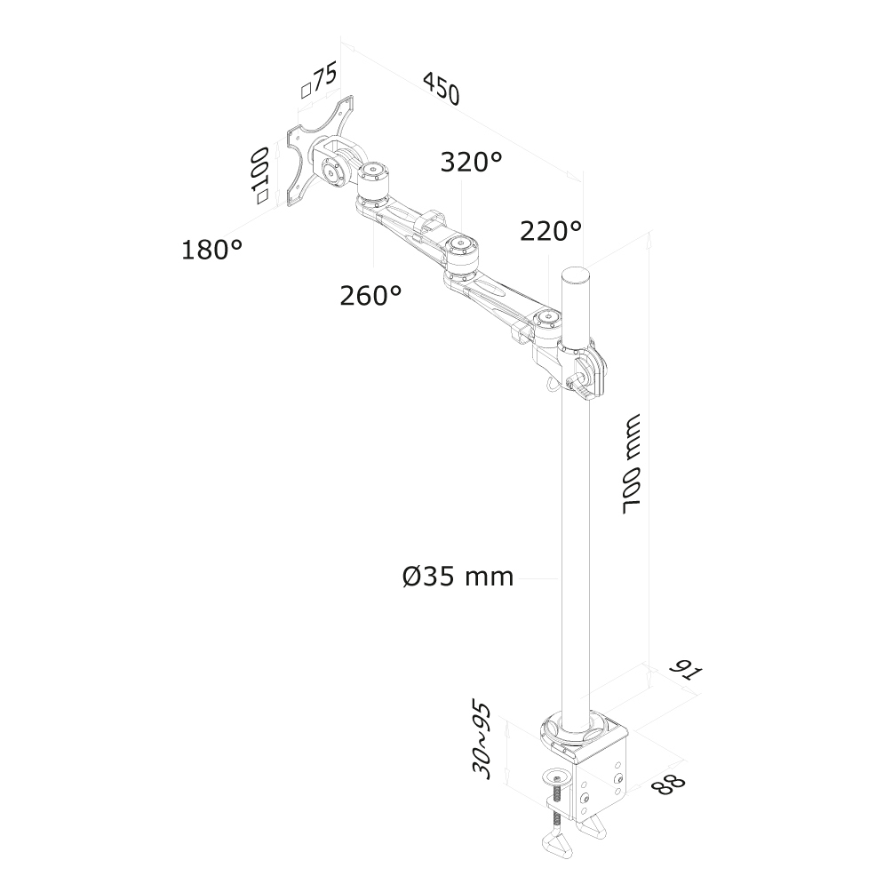 NewStar FPMA-D935POLE70 NewStar FPMA-D935POLE70