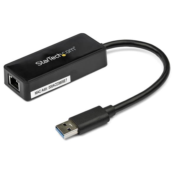 StarTech.com Adaptateur réseau USB 3.0 vers Gigabit Ethernet avec port USB intégré StarTech.com Adaptateur réseau USB 3.0 vers Gigabit Ethernet avec port USB intégré