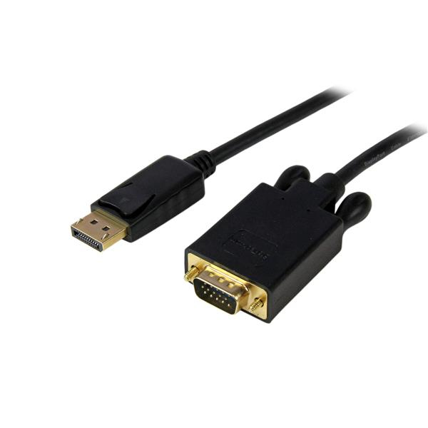 StarTech.com Adaptateur DisplayPort vers VGA - Câble Display Port Mâle VGA Mâle 1920x1200 - Noir 3m StarTech.com Adaptateur DisplayPort vers VGA - Câble Display Port Mâle VGA Mâle 1920x1200 - Noir 3m