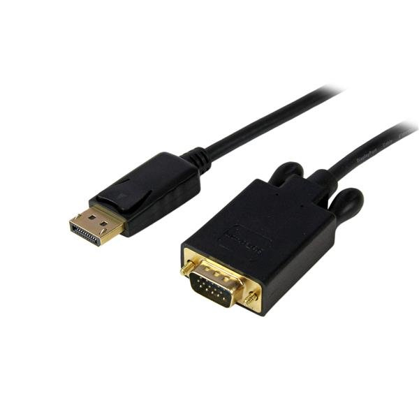 StarTech.com Adaptateur DisplayPort vers VGA - Câble Display Port Mâle VGA Mâle 1920x1200 - Noir 4,5m StarTech.com Adaptateur DisplayPort vers VGA - Câble Display Port Mâle VGA Mâle 1920x1200 - Noir 4,5m