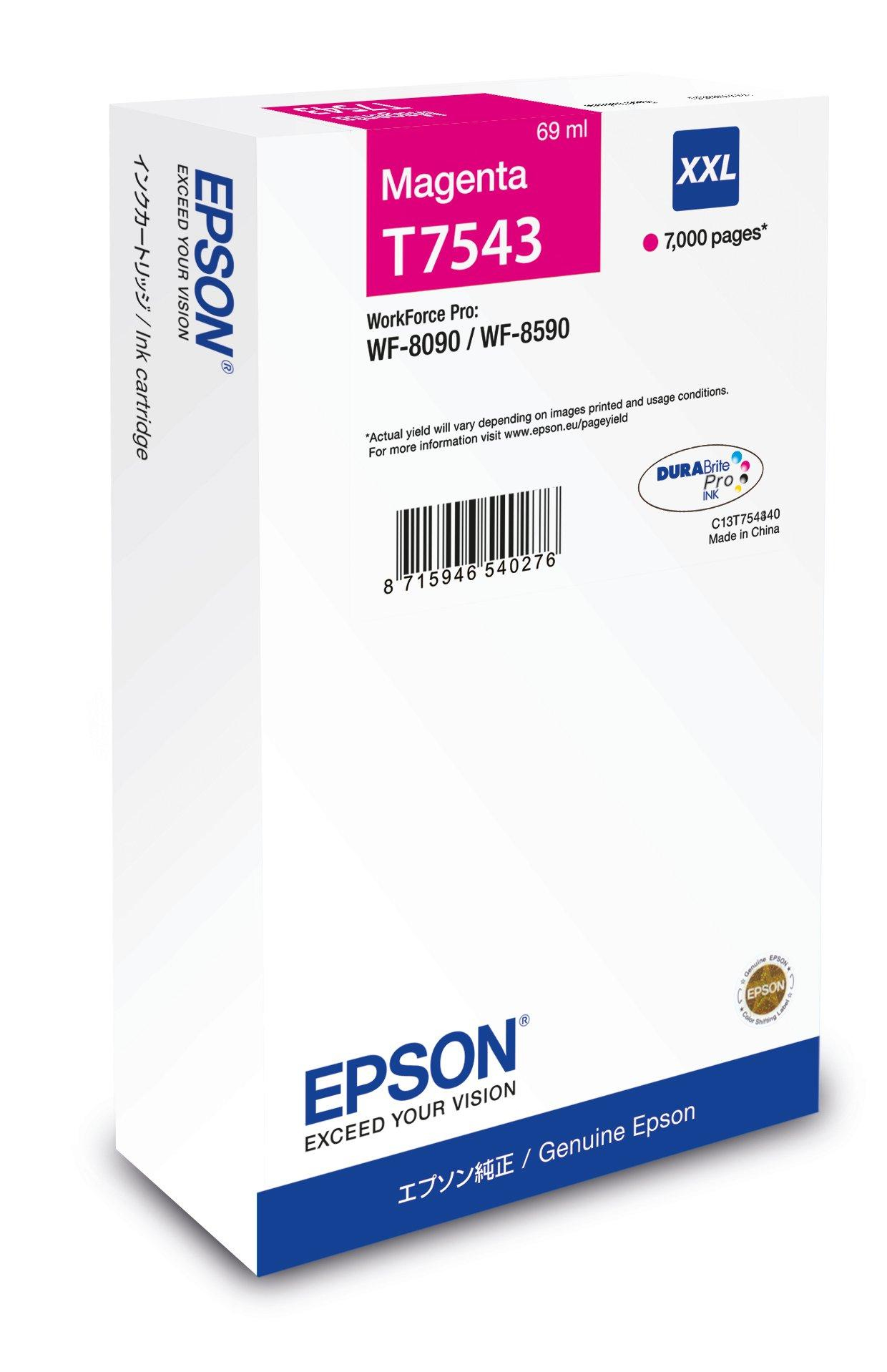 Epson C13T75434N cartouche d'encre 1 pièce(s) Original Rendement extra (super) élevé Magenta Epson C13T75434N cartouche d'encre 1 pièce(s) Original Rendement extra (super) élevé Magenta