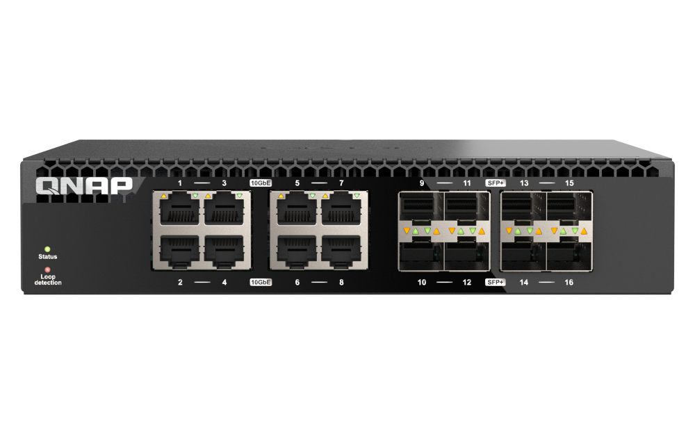 QNAP QSW-3216R-8S8T commutateur réseau Non-géré L2 10G Ethernet (100/1000/10000) Noir QNAP QSW-3216R-8S8T commutateur réseau Non-géré L2 10G Ethernet (100/1000/10000) Noir