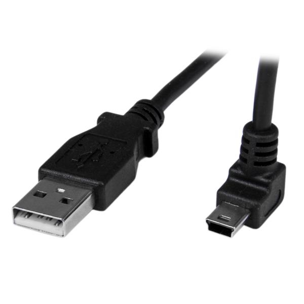 StarTech.com Câble Mini USB 1 m - A vers Mini B coudé 90° vers le haut StarTech.com Câble Mini USB 1 m - A vers Mini B coudé 90° vers le haut