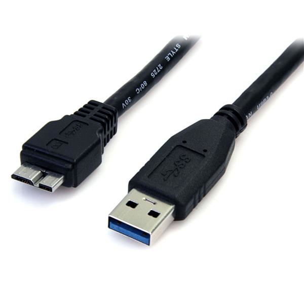StarTech.com Câble USB 3.0 SuperSpeed 0,5 m - USB A vers USB Micro B Mâle / Mâle - 50 cm StarTech.com Câble USB 3.0 SuperSpeed 0,5 m - USB A vers USB Micro B Mâle / Mâle - 50 cm