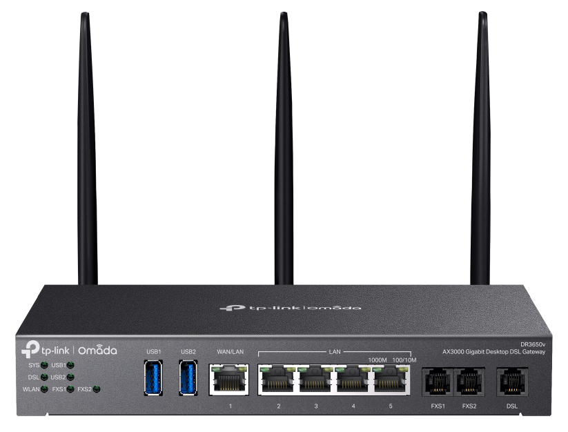 TP-Link Omada DR3220v-4G routeur sans fil Gigabit Ethernet Bi-bande (2,4 GHz / 5 GHz) Noir TP-Link Omada DR3220v-4G routeur sans fil Gigabit Ethernet Bi-bande (2,4 GHz / 5 GHz) Noir