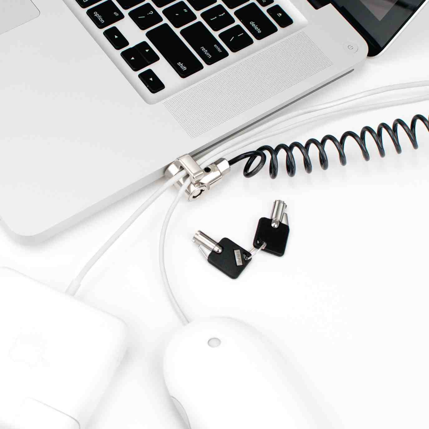 Compulocks Universal PC Laptop Coiled Cable Lock Security Solution Compulocks Universal PC Laptop Coiled Cable Lock Security Solution