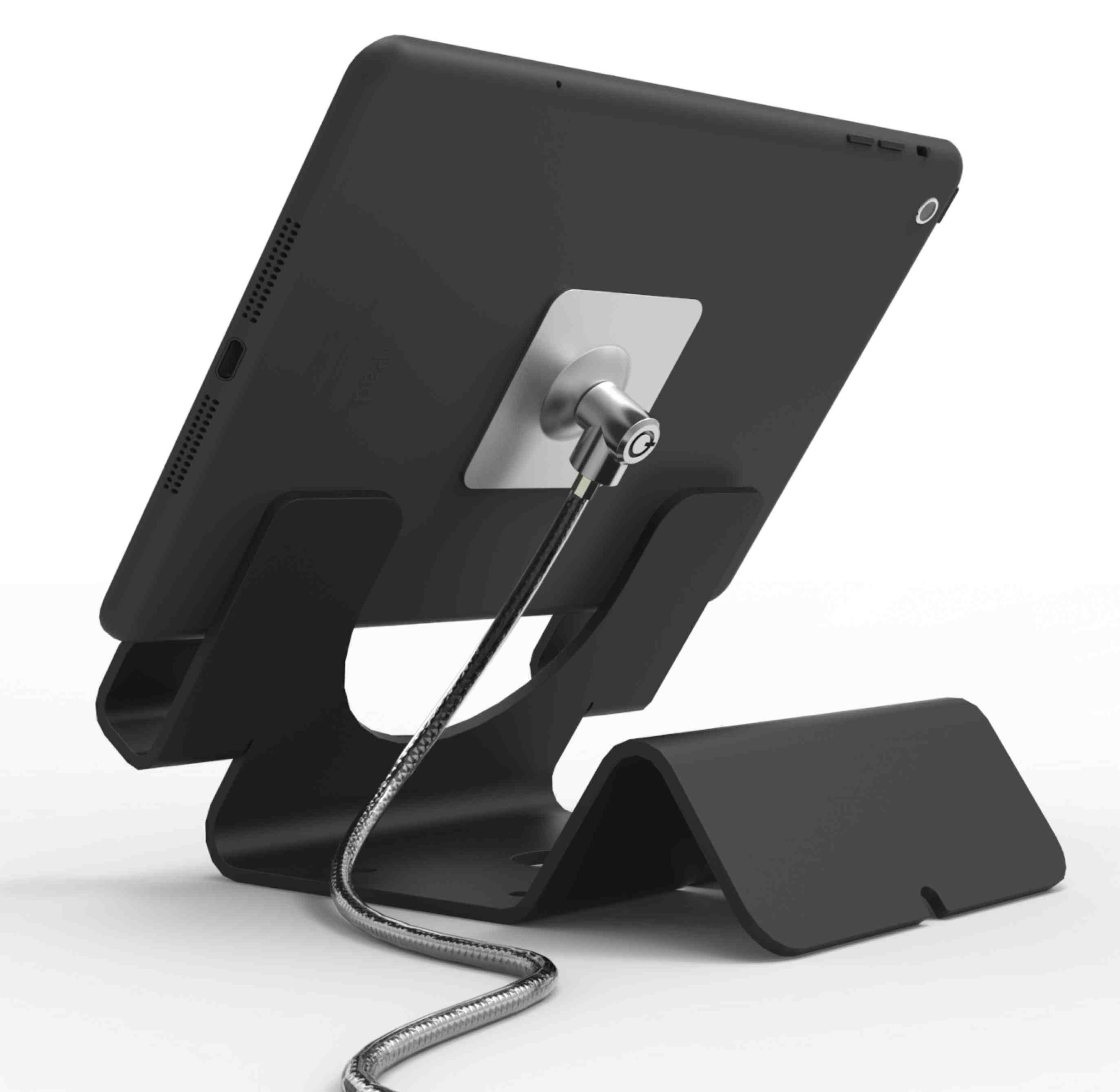Compulocks Universal Tablet Holder with Keyed Cable Lock Compulocks Universal Tablet Holder with Keyed Cable Lock