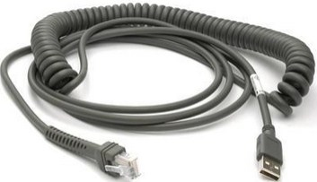 CABLE CAB-467 USB A COILED FULL SP 3.6M