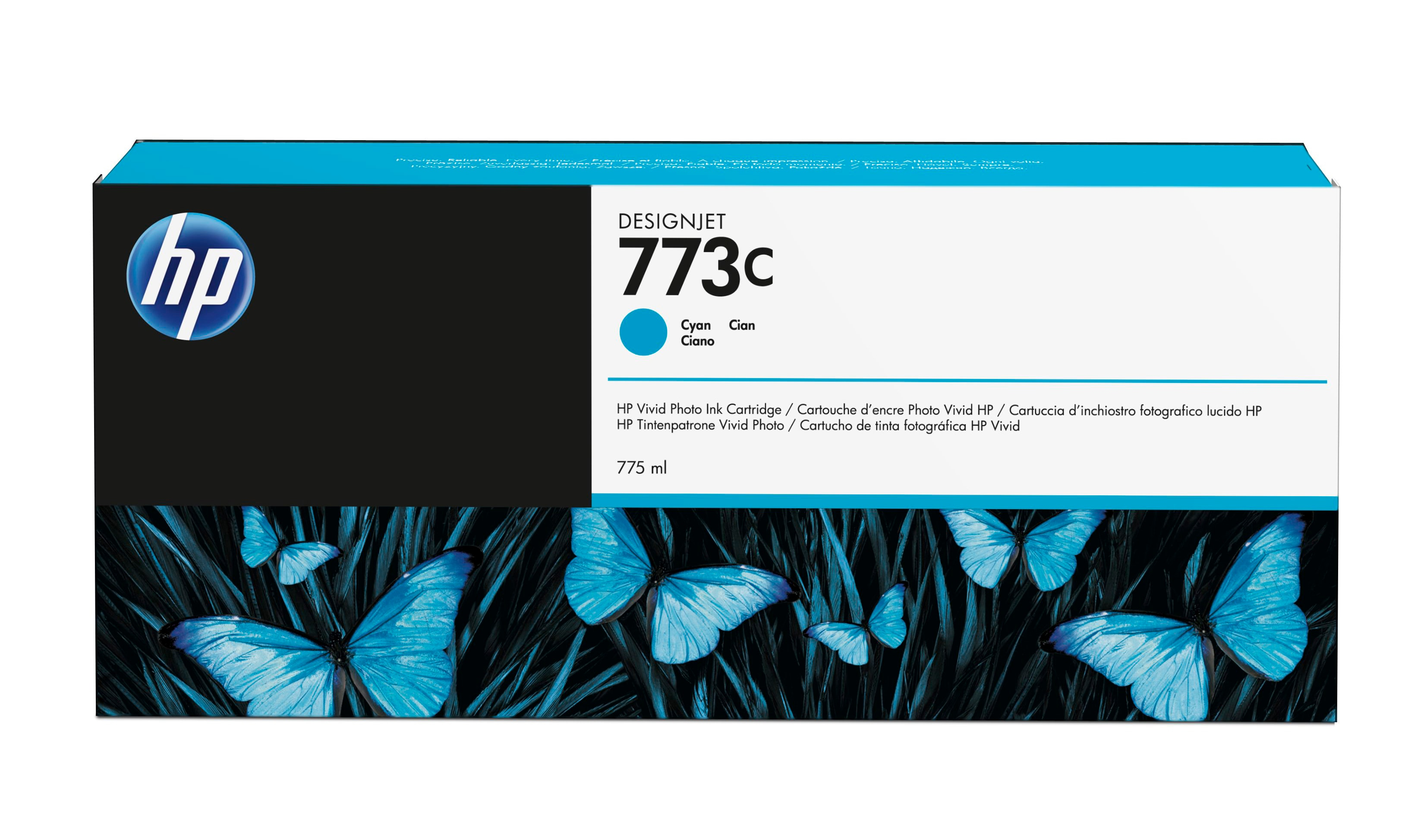 773C 775-ml Cyan DesignJet Ink Cartridge cartouche d'encre 1 pièce(s) Original 773C 775-ml Cyan DesignJet Ink Cartridge cartouche d'encre 1 pièce(s) Original