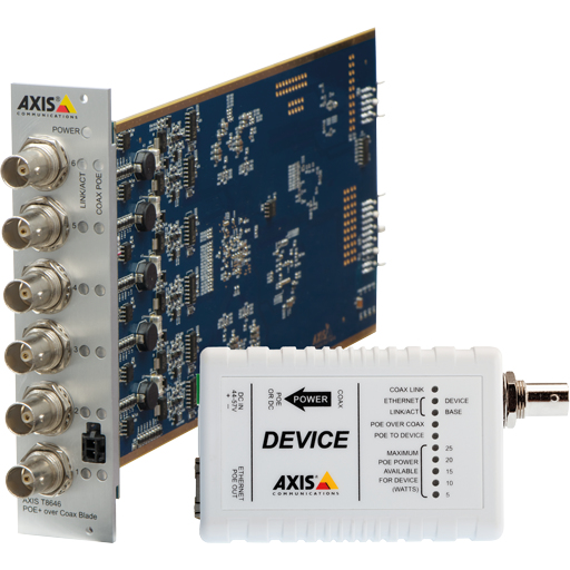 AXIS T8646 PoE+ over Coax Blade Kit AXIS T8646 PoE+ over Coax Blade Kit