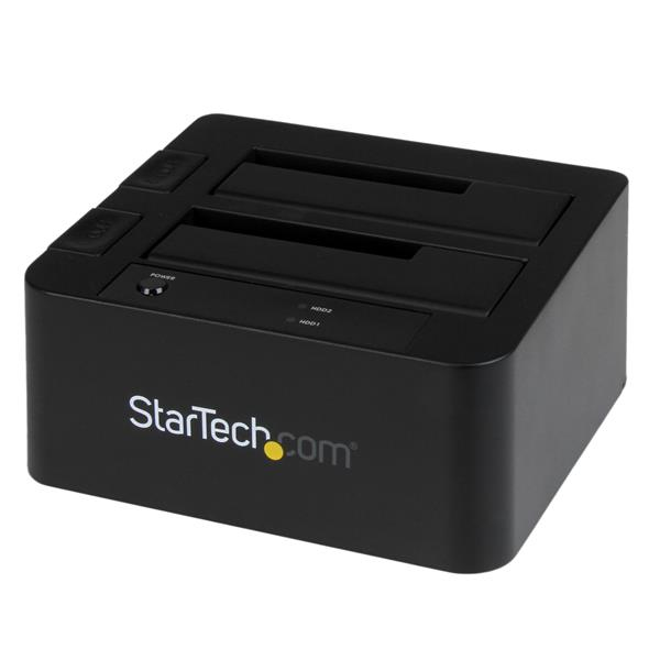 StarTech.com Station d'accueil USB 3.0 / eSATA pour 2 disques durs SATA III de 2,5 / 3,5 StarTech.com Station d'accueil USB 3.0 / eSATA pour 2 disques durs SATA III de 2,5 / 3,5