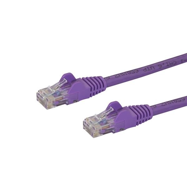 StarTech.com Câble réseau Cat6 Gigabit UTP sans crochet de 2m - Cordon Ethernet RJ45 anti-accroc - M/M - Violet StarTech.com Câble réseau Cat6 Gigabit UTP sans crochet de 2m - Cordon Ethernet RJ45 anti-accroc - M/M - Violet