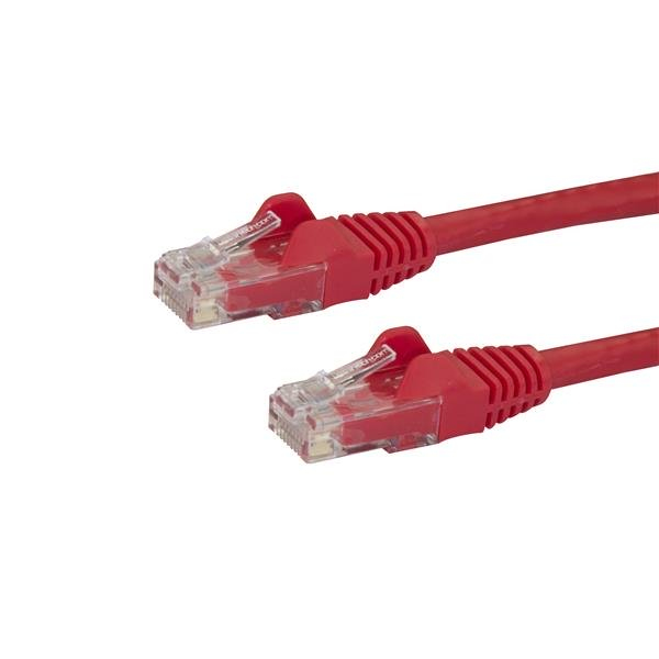 StarTech.com Câble réseau Cat6 Gigabit UTP sans crochet de 2m - Cordon Ethernet RJ45 anti-accroc - M/M - Rouge StarTech.com Câble réseau Cat6 Gigabit UTP sans crochet de 2m - Cordon Ethernet RJ45 anti-accroc - M/M - Rouge