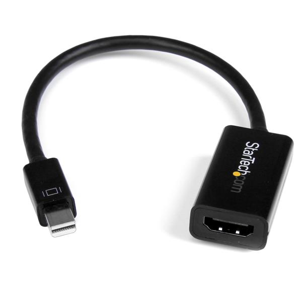 StarTech.com Adaptateur actif Mini DisplayPort 1.2 vers HDMI 4K pour Utrabook / PC portable compatible Mini DP - M/F - Noir StarTech.com Adaptateur actif Mini DisplayPort 1.2 vers HDMI 4K pour Utrabook / PC portable compatible Mini DP - M/F - Noir