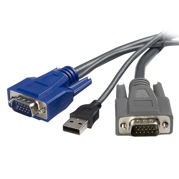 StarTech.com Cable KVM ultrafin 2 en 1 USB VGA