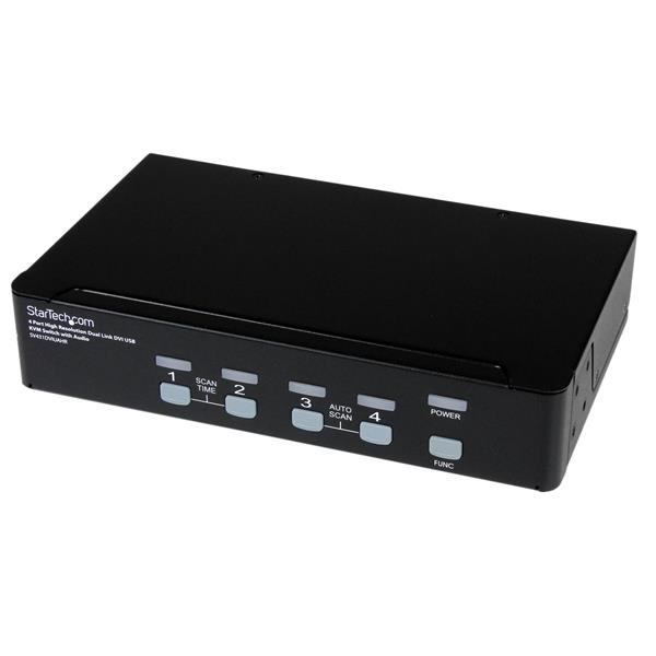 StarTech.com Commutateur KVM 4 Ports DVI USB, Audio Montage en Rack- Switch KVM StarTech.com Commutateur KVM 4 Ports DVI USB, Audio Montage en Rack- Switch KVM