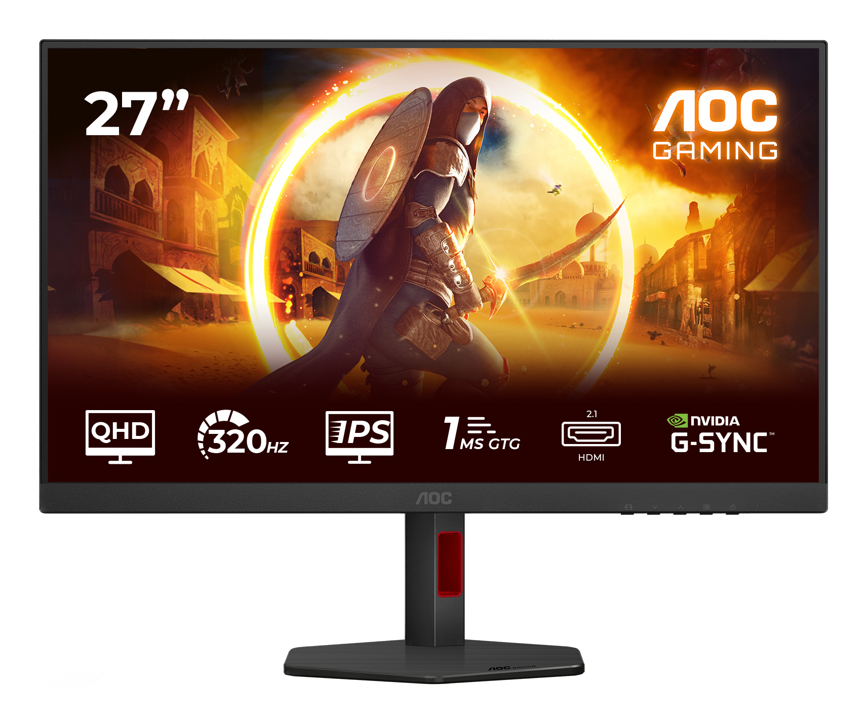 AOC G4 Q27G4SRU écran plat de PC 68,6 cm (27") 2560 x 1440 pixels Quad HD LED Noir