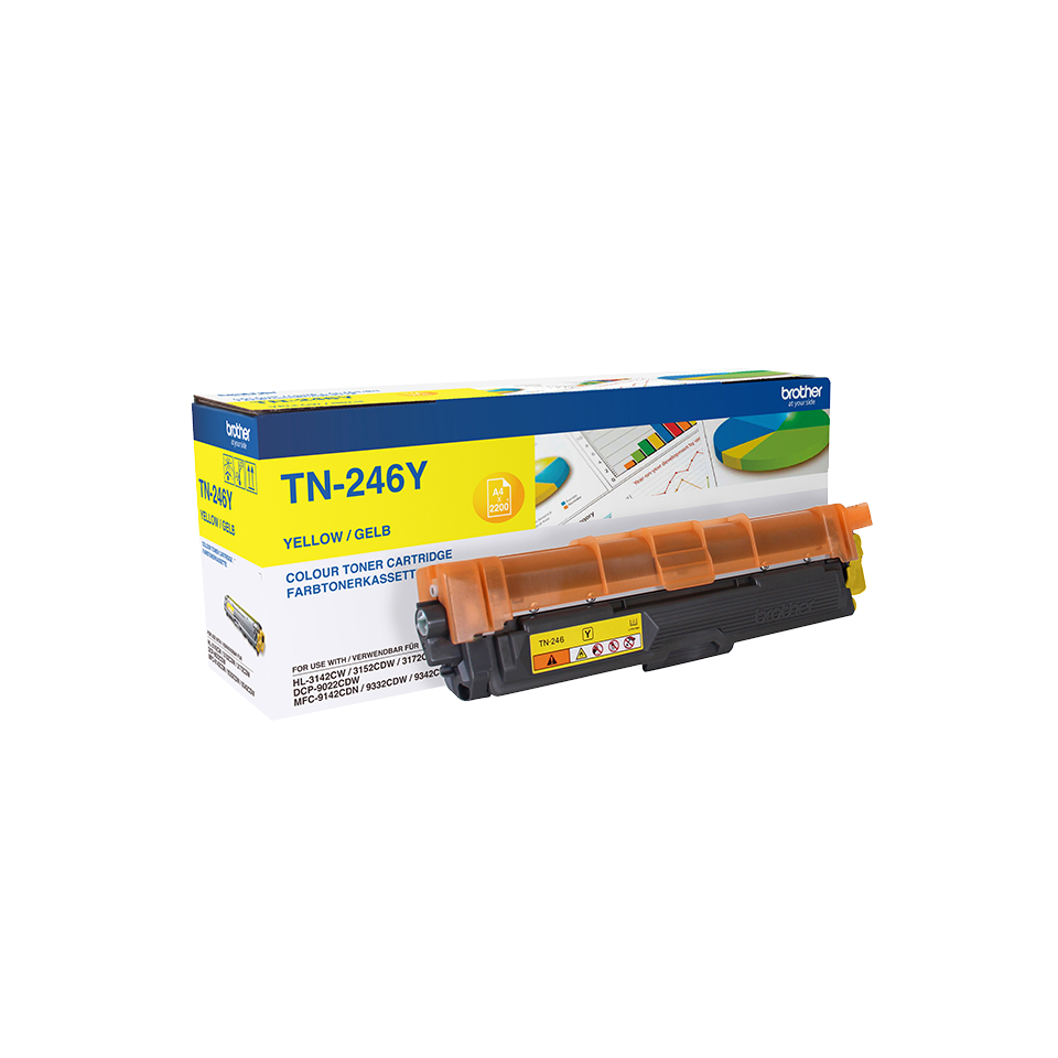 TN-246Y Yellow Toner Cartridge TN-246Y Yellow Toner Cartridge