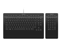 3Dconnexion Keyboard Pro with Numpad clavier USB + RF Wireless + Bluetooth QWERTY US International Noir 3Dconnexion Keyboard Pro with Numpad clavier USB + RF Wireless + Bluetooth QWERTY US International Noir