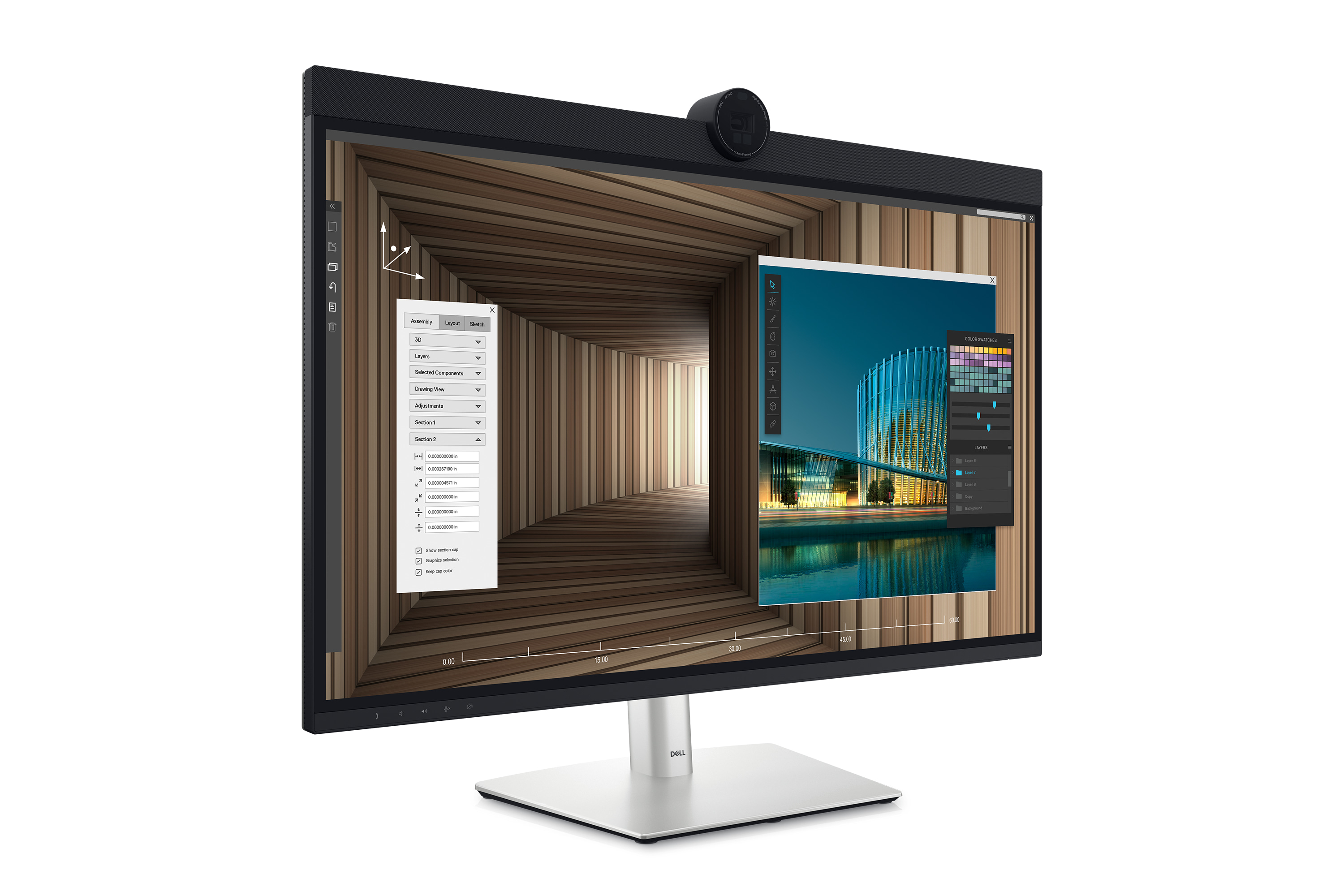 DELL UltraSharp U3224KBA 80 cm (31.5") 6144 x 3456 pixels 6K Ultra HD LCD Noir, Argent DELL UltraSharp U3224KBA 80 cm (31.5") 6144 x 3456 pixels 6K Ultra HD LCD Noir, Argent