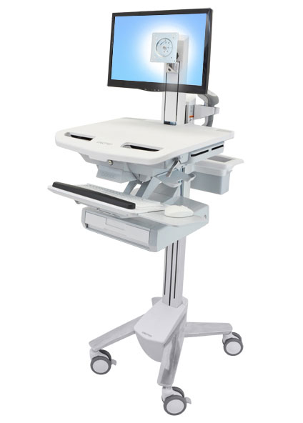 STYLEVIEW CART WITH LCD PIVOT 1 DRAWERS STYLEVIEW CART WITH LCD PIVOT 1 DRAWERS
