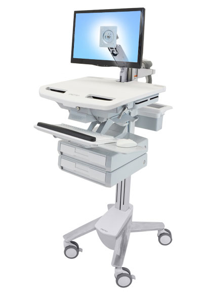 STYLEVIEW CART WITH LCD ARM 2 DRAWERS STYLEVIEW CART WITH LCD ARM 2 DRAWERS
