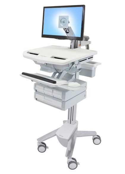 STYLEVIEW CART WITH LCD ARM 4 DRAWERS STYLEVIEW CART WITH LCD ARM 4 DRAWERS