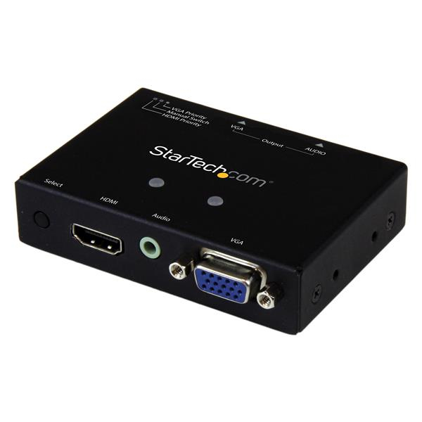 StarTech.com Switch 2x1 VGA et HDMI vers VGA avec convertisseur HDMI vers VGA et commutation prioritaire - 1080p StarTech.com Switch 2x1 VGA et HDMI vers VGA avec convertisseur HDMI vers VGA et commutation prioritaire - 1080p