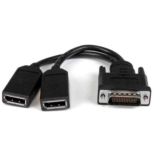 StarTech.com Câble adaptateur DMS-59 (LFH) vers 2x DisplayPort de 20cm - Câble en Y DMS 59 (M) vers double DP (F) StarTech.com Câble adaptateur DMS-59 (LFH) vers 2x DisplayPort de 20cm - Câble en Y DMS 59 (M) vers double DP (F)