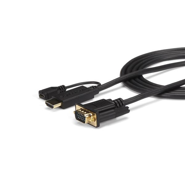 StarTech.com Câble adaptateur HDMI® vers VGA de 1,8m - Convertisseur actif HDMI vers HD15 - M/M - 1920x1200 / 1080p