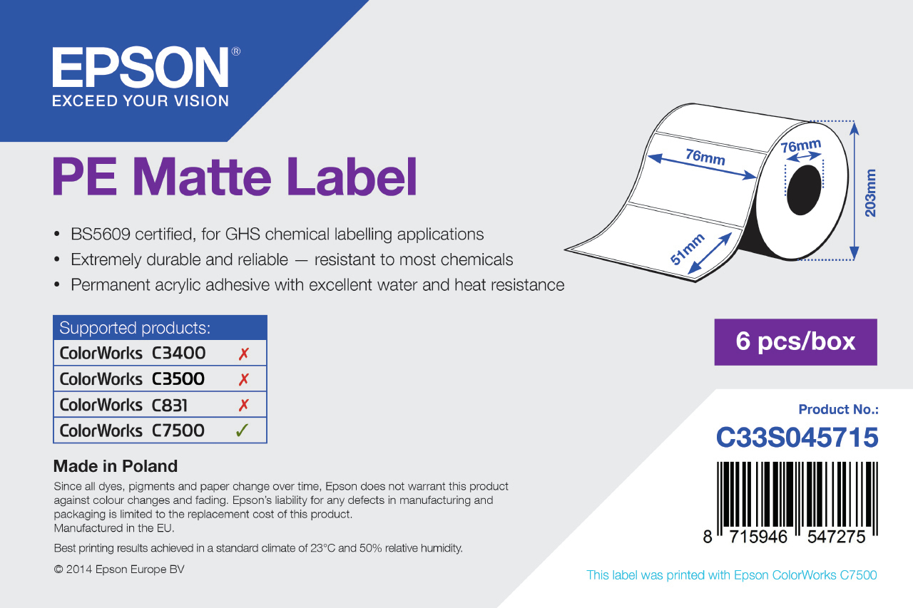 PE Matte Die-cut PE Matte Die-cut