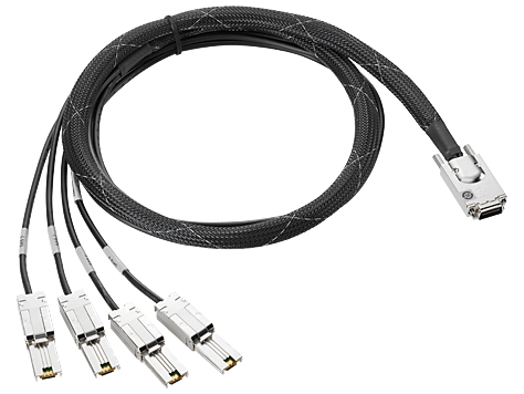 HPE 1 Mini SAS HD - 4 Mini SAS FO 4M Cbl HPE 1 Mini SAS HD - 4 Mini SAS FO 4M Cbl