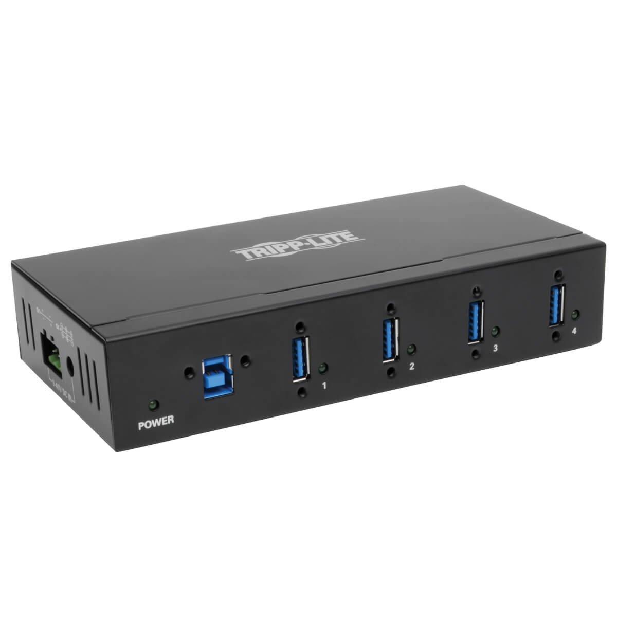 Tripp Lite U360-004-IND hub & concentrateur USB 3.2 Gen 1 (3.1 Gen 1) Type-B 5000 Mbit/s Noir Tripp Lite U360-004-IND hub & concentrateur USB 3.2 Gen 1 (3.1 Gen 1) Type-B 5000 Mbit/s Noir