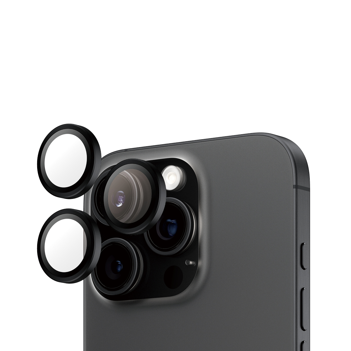 PanzerGlass ® Hoops® Camera Lens Protector Black iPhone 16 Pro 