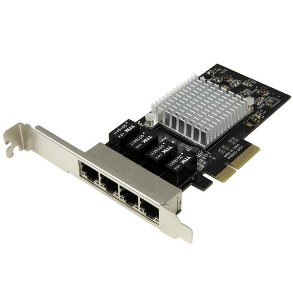 StarTech.com Carte réseau PCI Express à 4 ports Gigabit Ethernet avec chipset Intel I350-AM4 StarTech.com Carte réseau PCI Express à 4 ports Gigabit Ethernet avec chipset Intel I350-AM4
