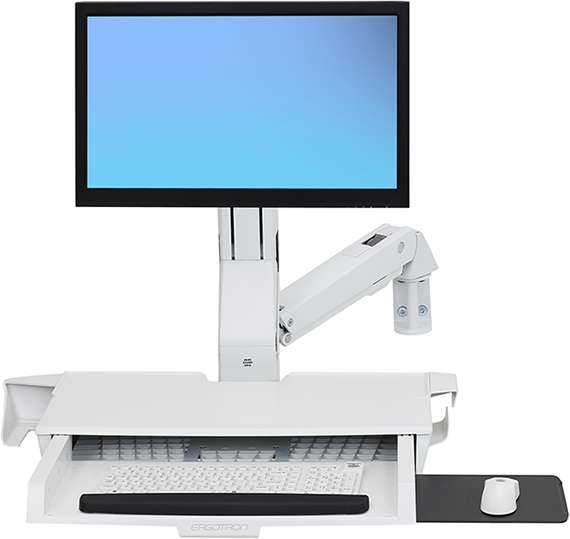 Ergotron Sit-Stand Combo Arm with Worksurface Ergotron Sit-Stand Combo Arm with Worksurface