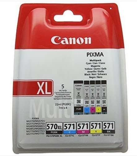 PGI-570XL/CLI-571 PGBK C/M/Y/BK MULTI BL PGI-570XL/CLI-571 PGBK C/M/Y/BK MULTI BL