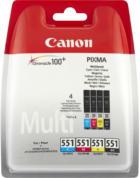 Canon CLI-551 C/M/Y/BK Photo Value Pack Canon CLI-551 C/M/Y/BK Photo Value Pack