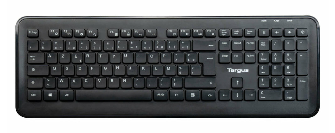 Targus AKM610FR clavier Souris incluse RF sans fil AZERTY Français Noir Targus AKM610FR clavier Souris incluse RF sans fil AZERTY Français Noir