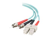 C2G SC-ST 10Gb 50/125 OM3 Duplex Multimode PVC Fiber Optic Cable (LSZH)