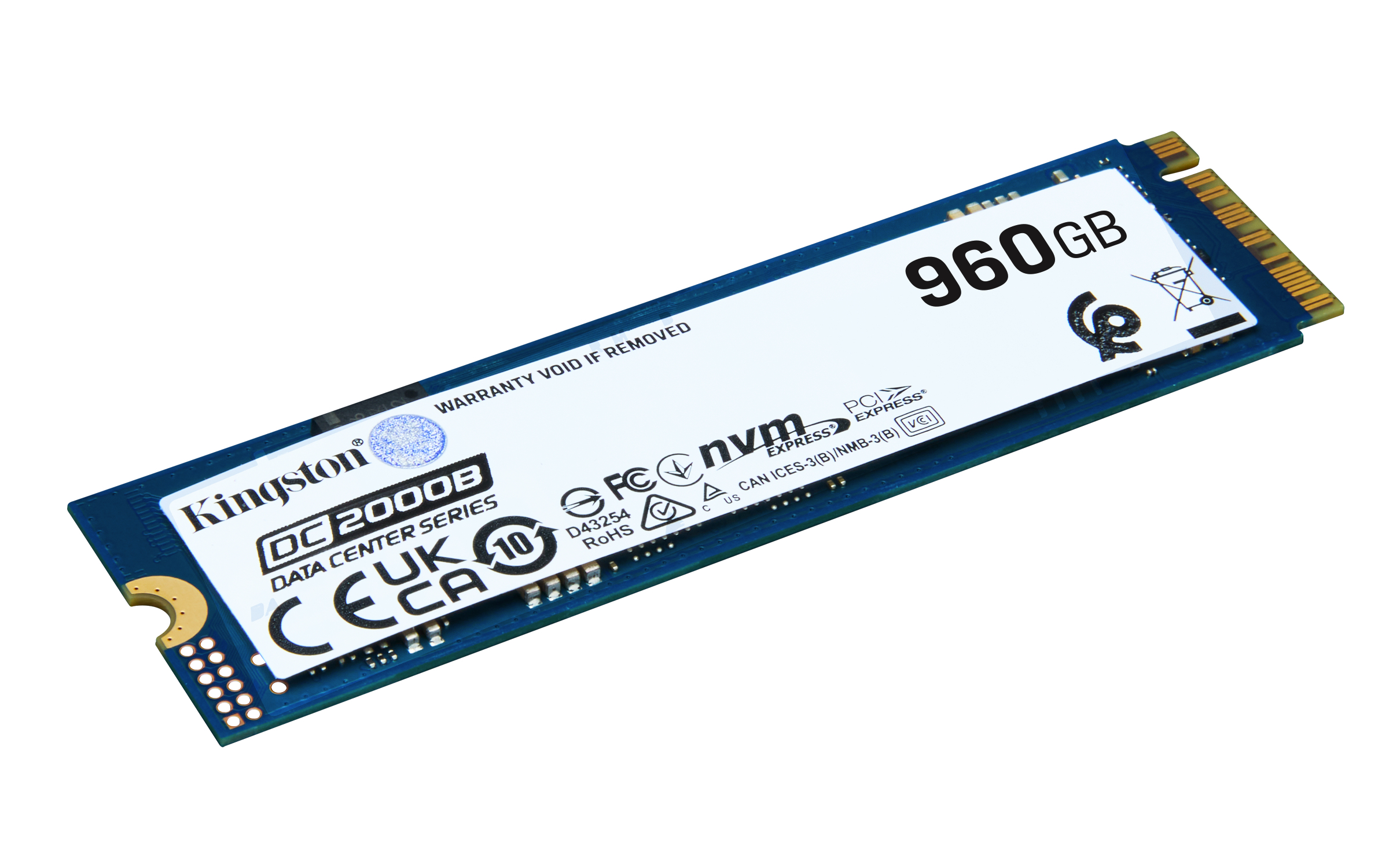 Kingston Technology 960G DC2000B PCIe 4.0 M.2 2280 Enterprise SSD Kingston Technology 960G DC2000B PCIe 4.0 M.2 2280 Enterprise SSD