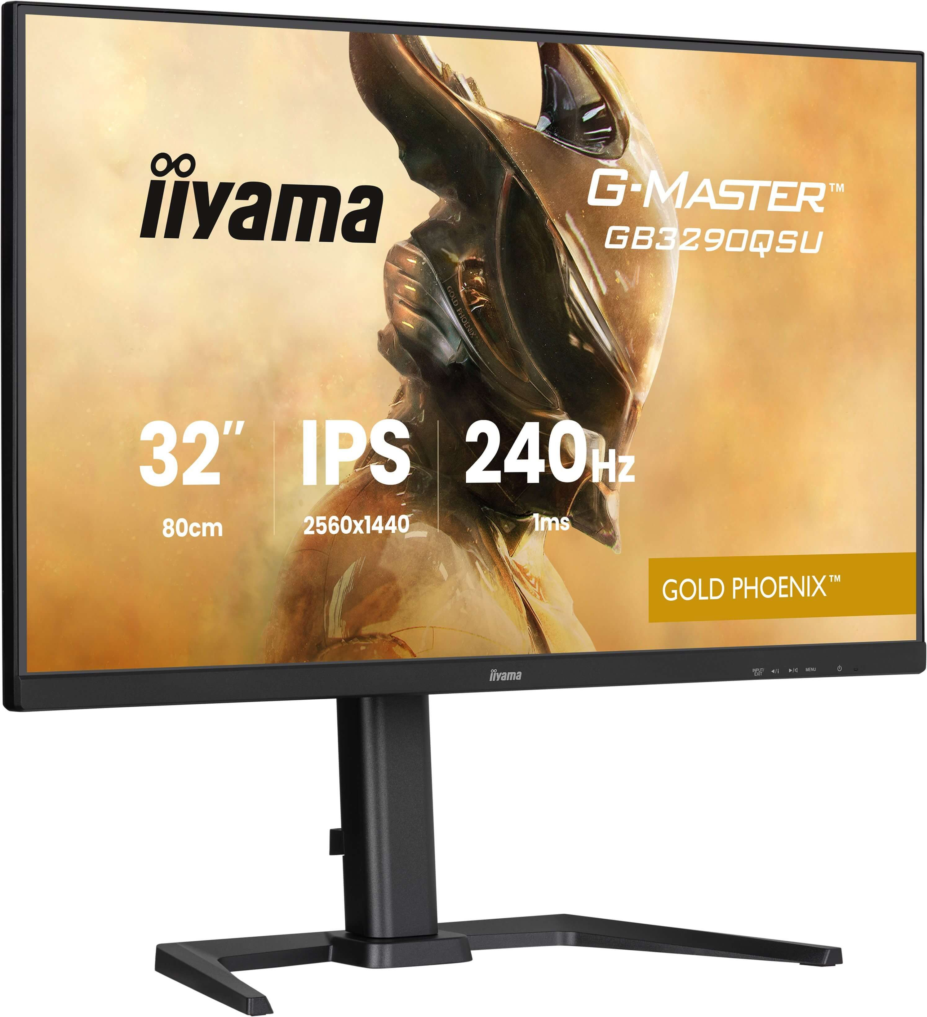iiyama G-MASTER GB3290QSU-B1 écran plat de PC 80 cm (31.5") 2560 x 1440 pixels 2K Ultra HD LED Noir