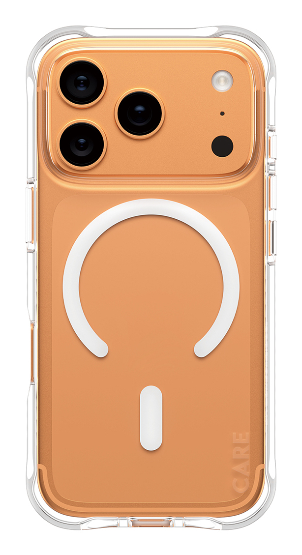 PanzerGlass CARE by ® Fashionable Case Samba Transparent w. White MagSafe iPhone 17 Pro coque de protection pour téléphones portables Housse