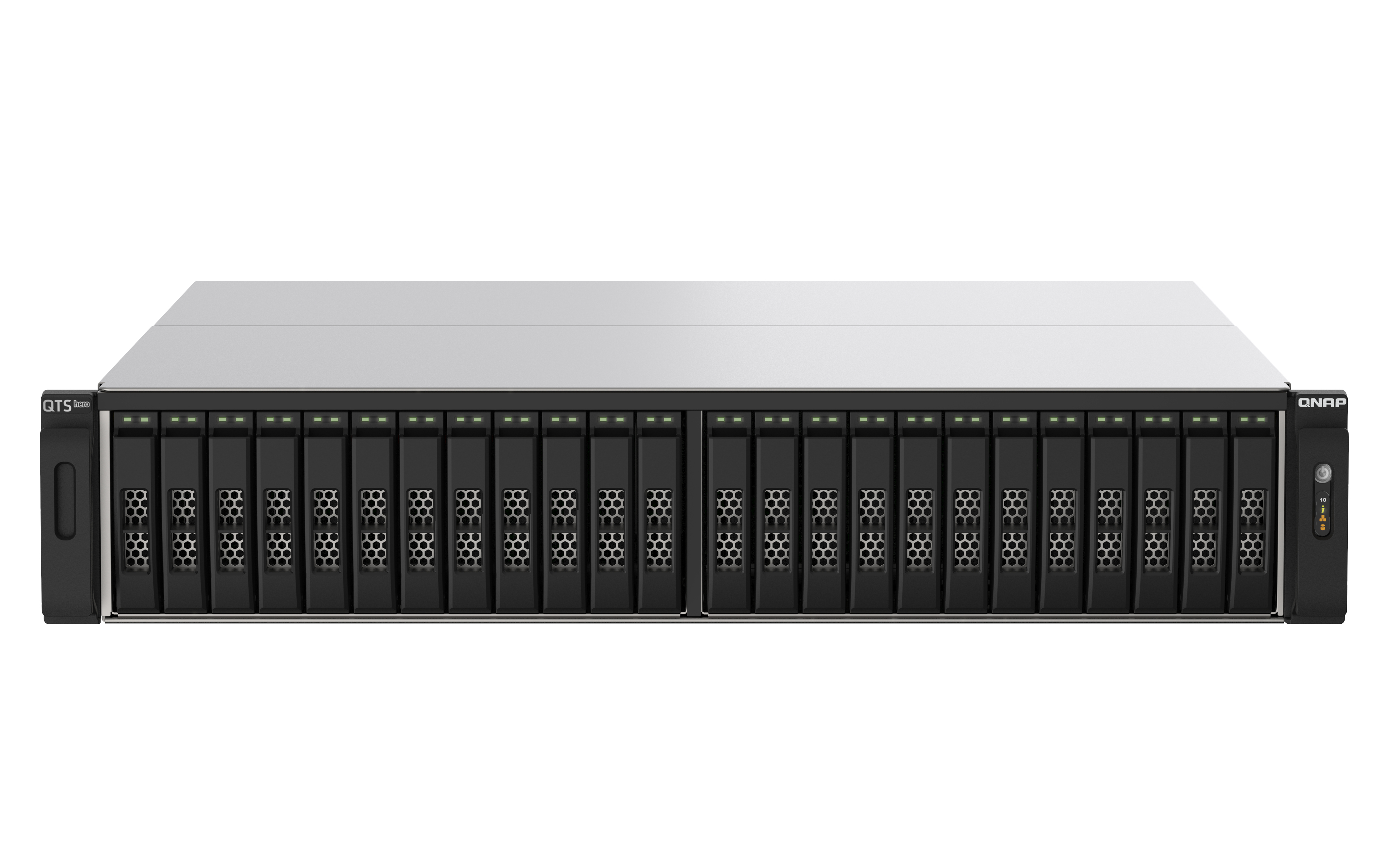 QNAP TS-h2490FU NAS Rack (2 U) EPYC 7302P 256 Go DDR4 QuTS hero Noir, Gris QNAP TS-h2490FU NAS Rack (2 U) EPYC 7302P 256 Go DDR4 QuTS hero Noir, Gris