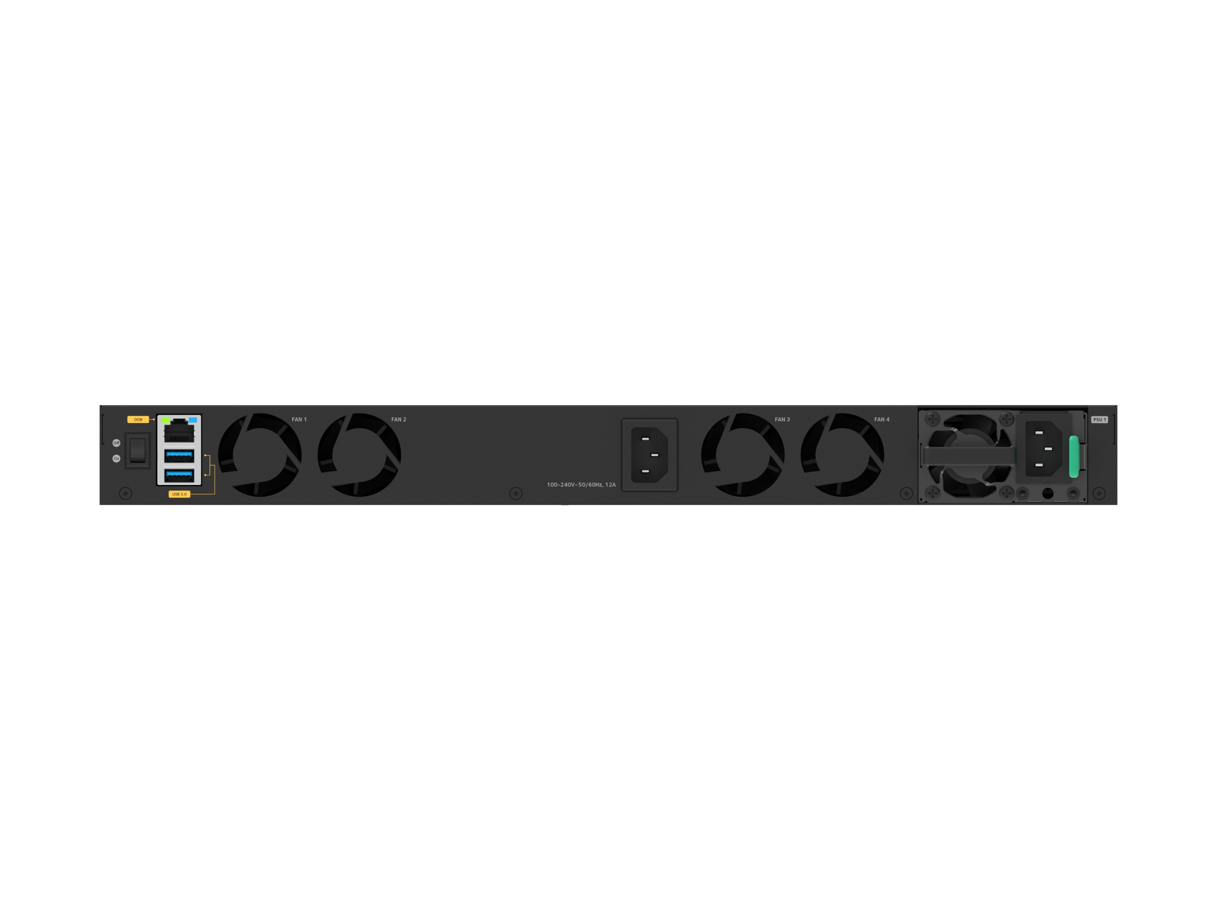 NETGEAR M4350-24X4V Géré L3 10G Ethernet (100/1000/10000) Connexion Ethernet, supportant l'alimentation via ce port (PoE) 1U Noir