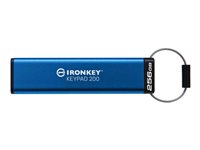 Kingston Technology IronKey Keypad 200 lecteur USB flash 256 Go USB Type-A 3.2 Gen 1 (3.1 Gen 1) Bleu